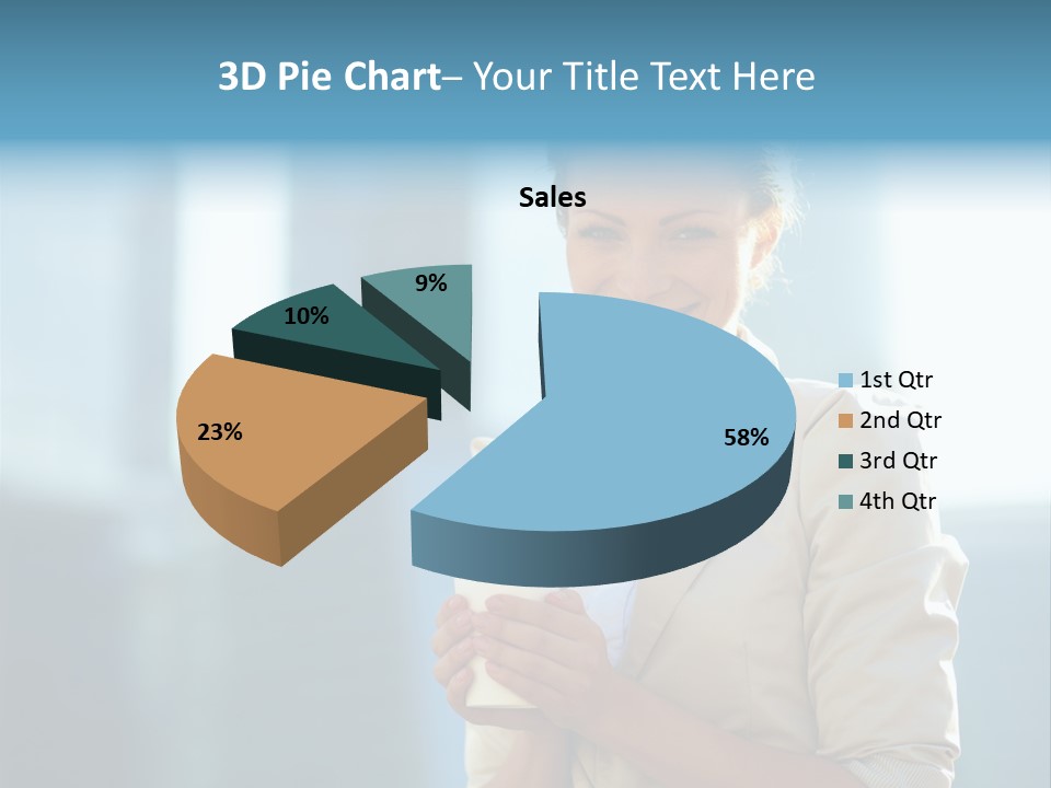 Caucasian Office Young PowerPoint Template
