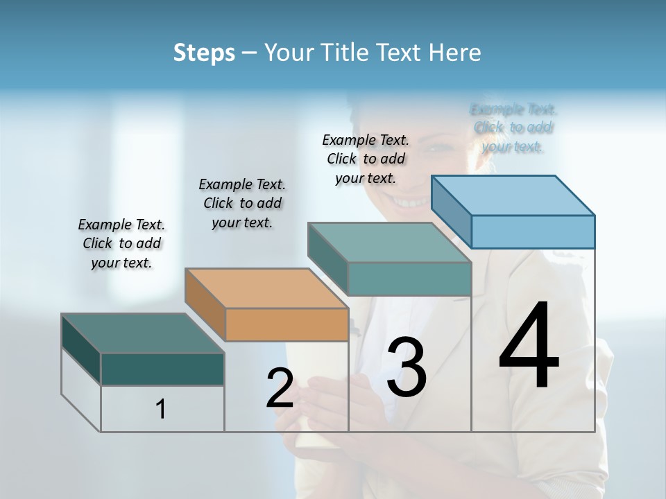 Caucasian Office Young PowerPoint Template