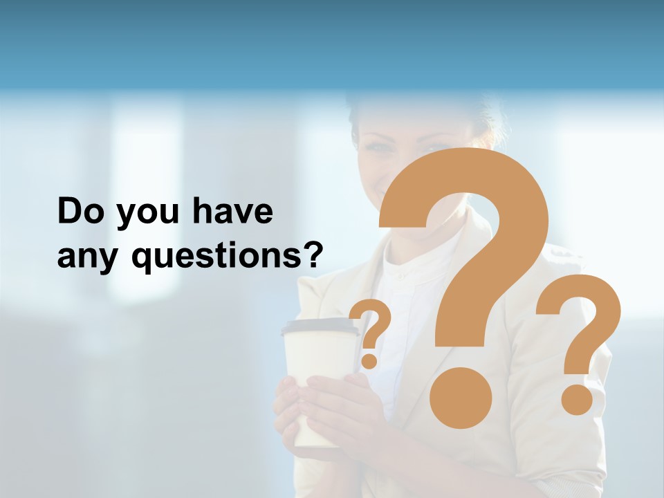 Caucasian Office Young PowerPoint Template