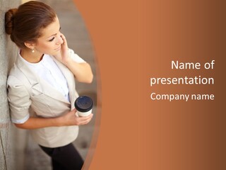 Success Female Cell PowerPoint Template