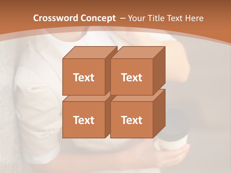 Success Female Cell PowerPoint Template