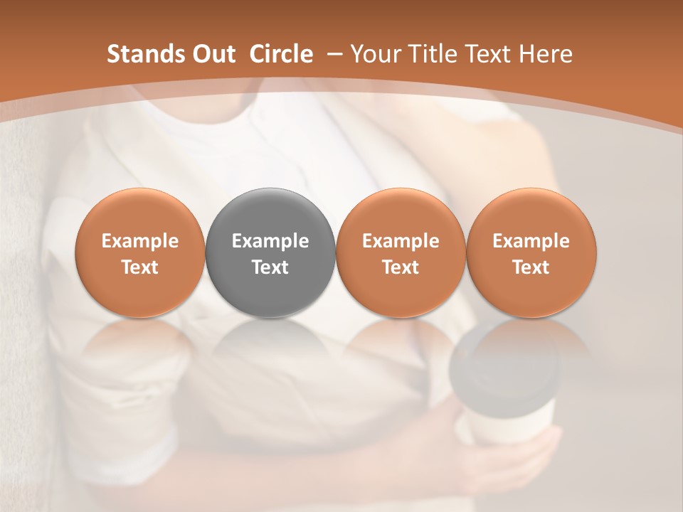 Success Female Cell PowerPoint Template