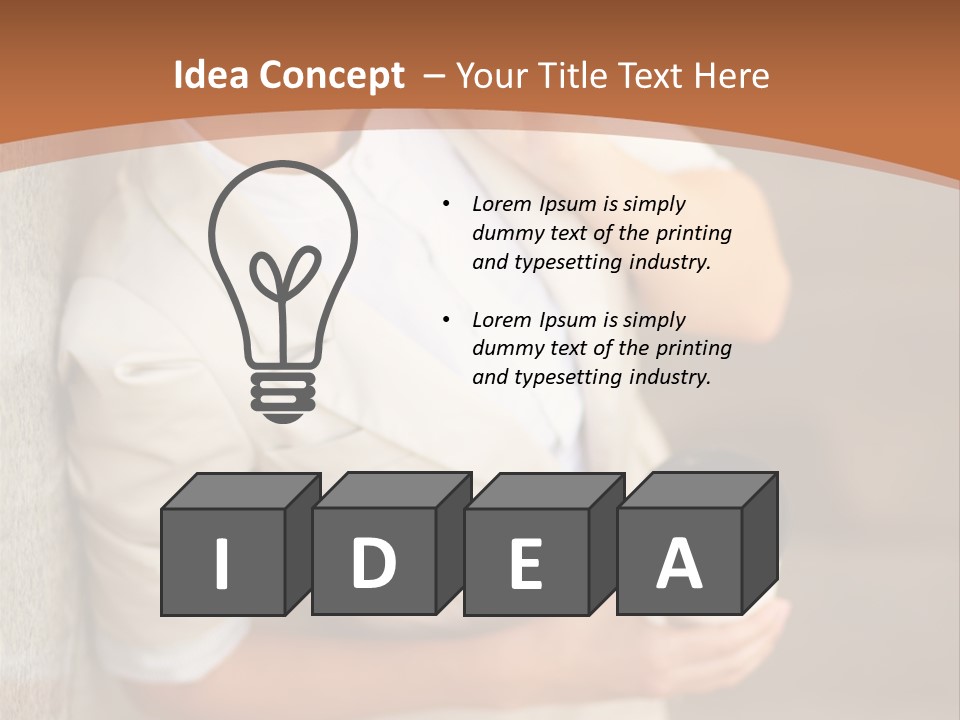 Success Female Cell PowerPoint Template