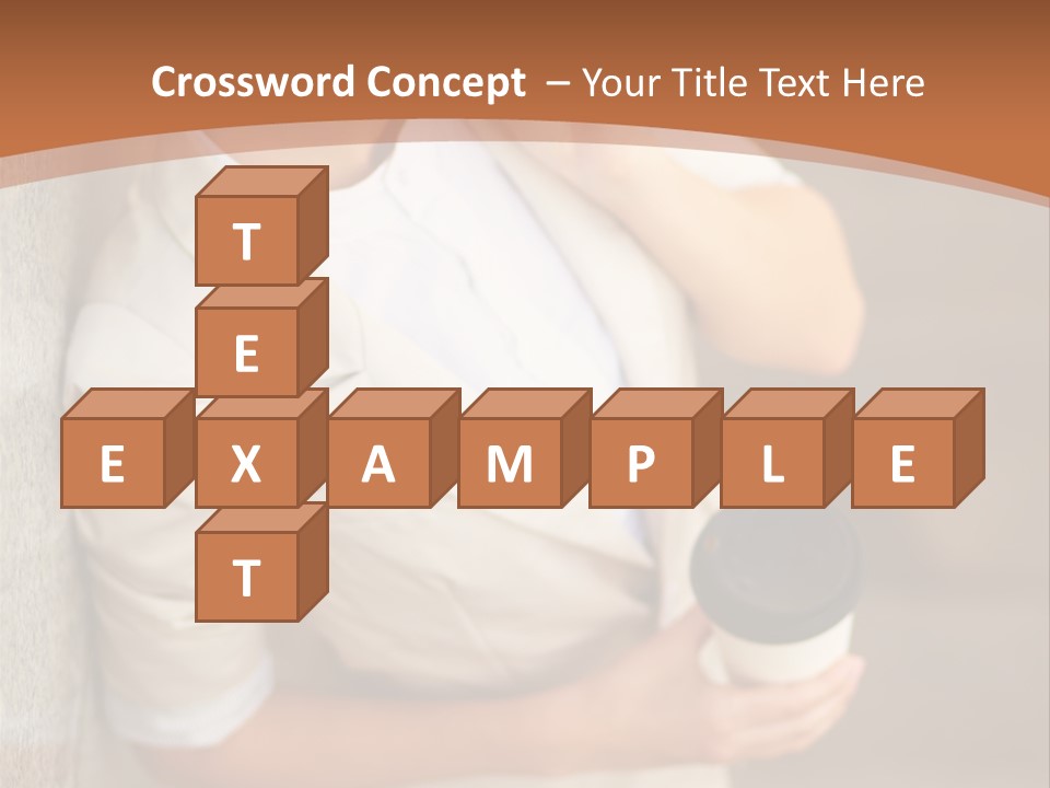 Success Female Cell PowerPoint Template