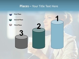 Caucasian Smiling Successful PowerPoint Template
