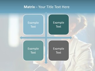 Caucasian Smiling Successful PowerPoint Template