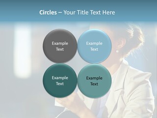 Caucasian Smiling Successful PowerPoint Template