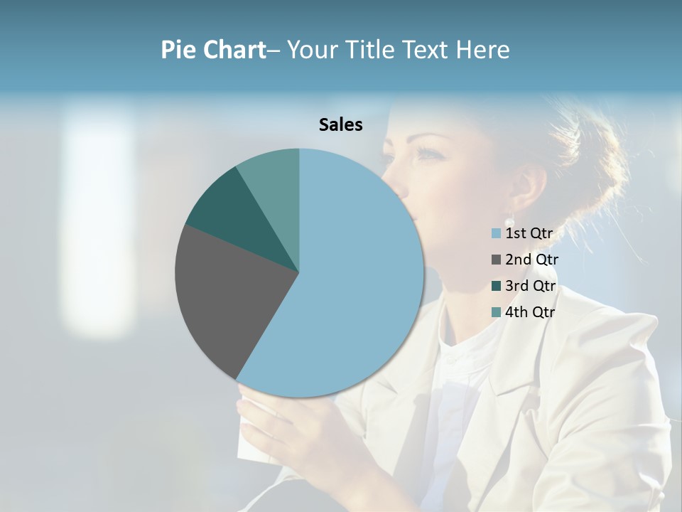 Caucasian Smiling Successful PowerPoint Template