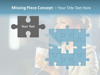 Caucasian Smiling Successful PowerPoint Template