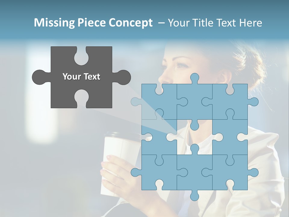 Caucasian Smiling Successful PowerPoint Template