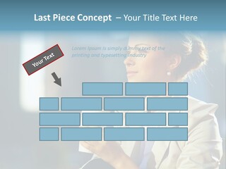 Caucasian Smiling Successful PowerPoint Template