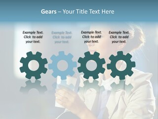 Caucasian Smiling Successful PowerPoint Template