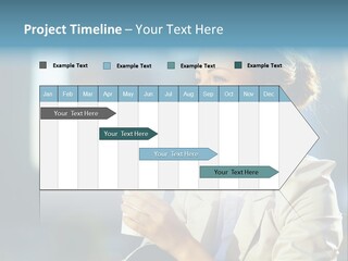 Caucasian Smiling Successful PowerPoint Template
