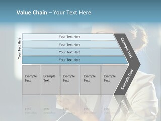 Caucasian Smiling Successful PowerPoint Template