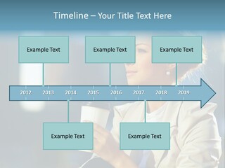 Caucasian Smiling Successful PowerPoint Template