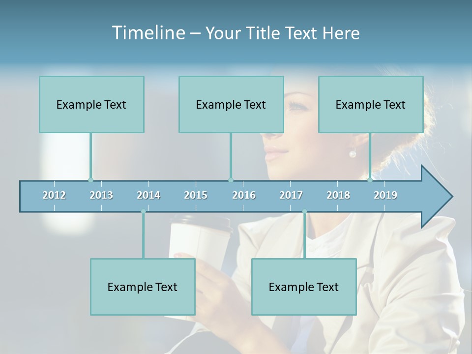 Caucasian Smiling Successful PowerPoint Template