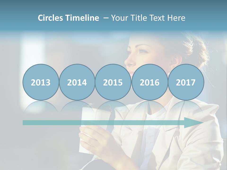 Caucasian Smiling Successful PowerPoint Template