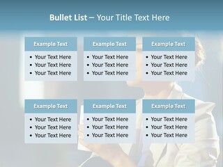 Caucasian Smiling Successful PowerPoint Template