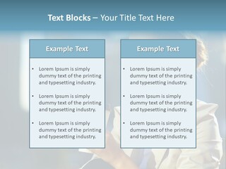 Caucasian Smiling Successful PowerPoint Template
