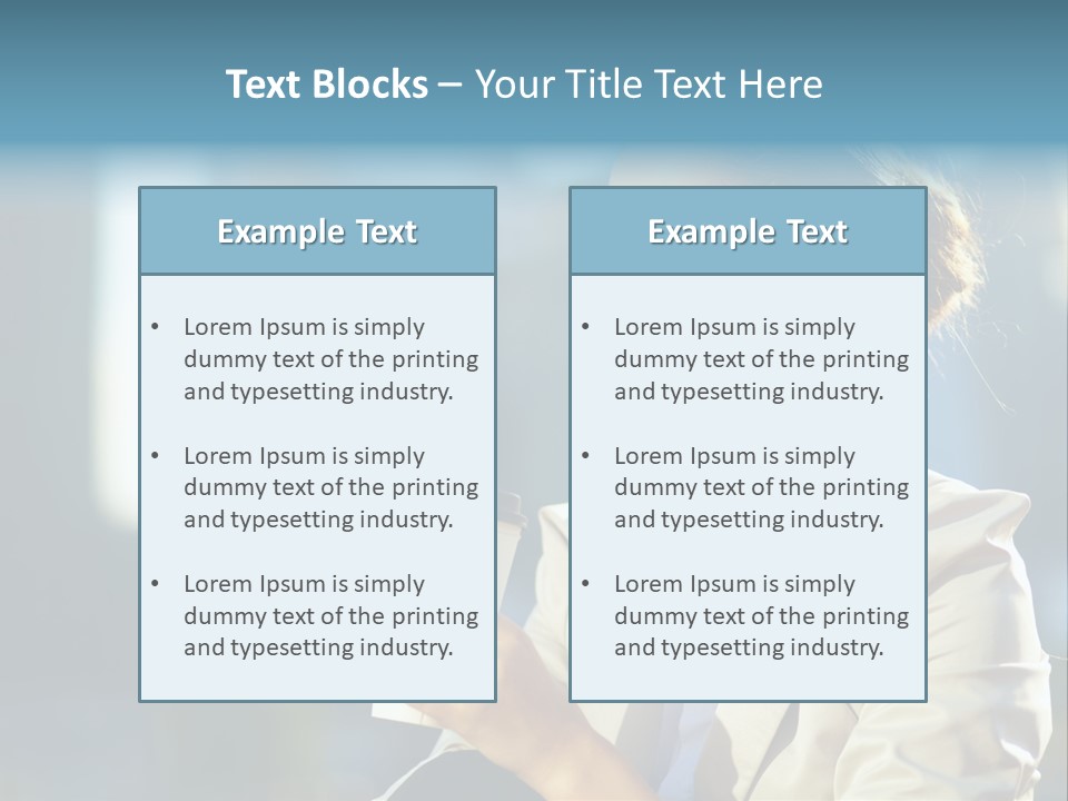 Caucasian Smiling Successful PowerPoint Template