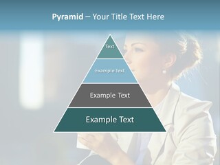 Caucasian Smiling Successful PowerPoint Template