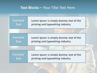 Caucasian Smiling Successful PowerPoint Template