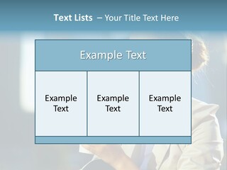 Caucasian Smiling Successful PowerPoint Template