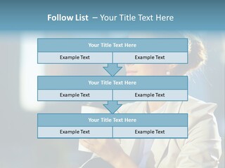 Caucasian Smiling Successful PowerPoint Template