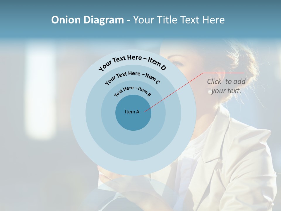 Caucasian Smiling Successful PowerPoint Template