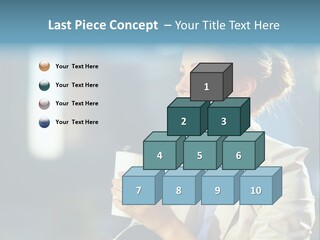 Caucasian Smiling Successful PowerPoint Template