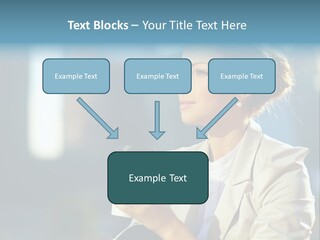 Caucasian Smiling Successful PowerPoint Template