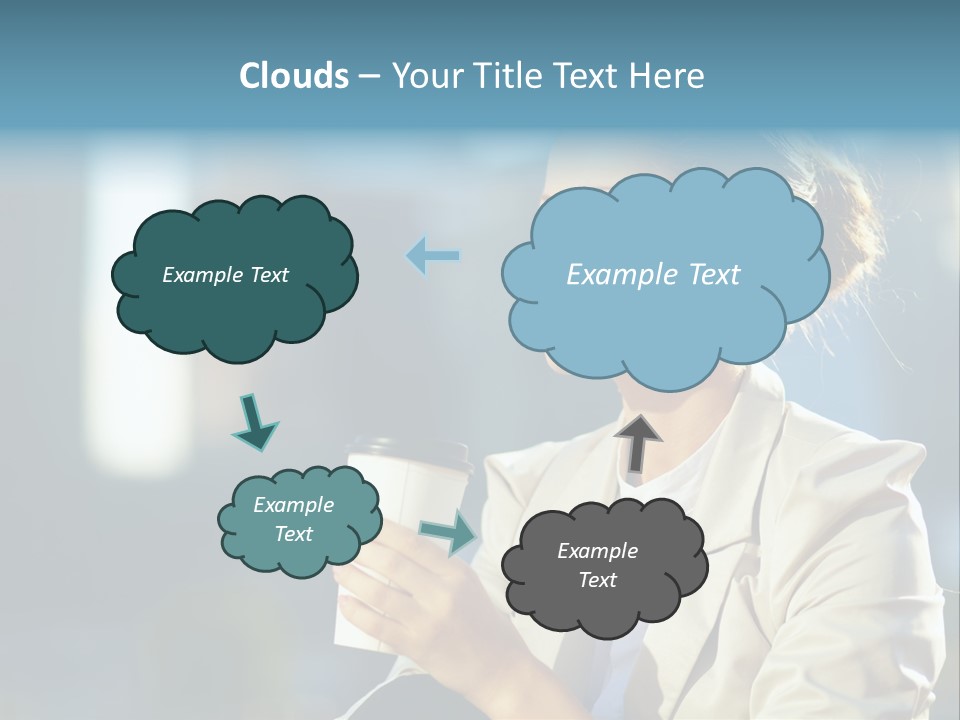 Caucasian Smiling Successful PowerPoint Template