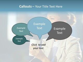 Caucasian Smiling Successful PowerPoint Template