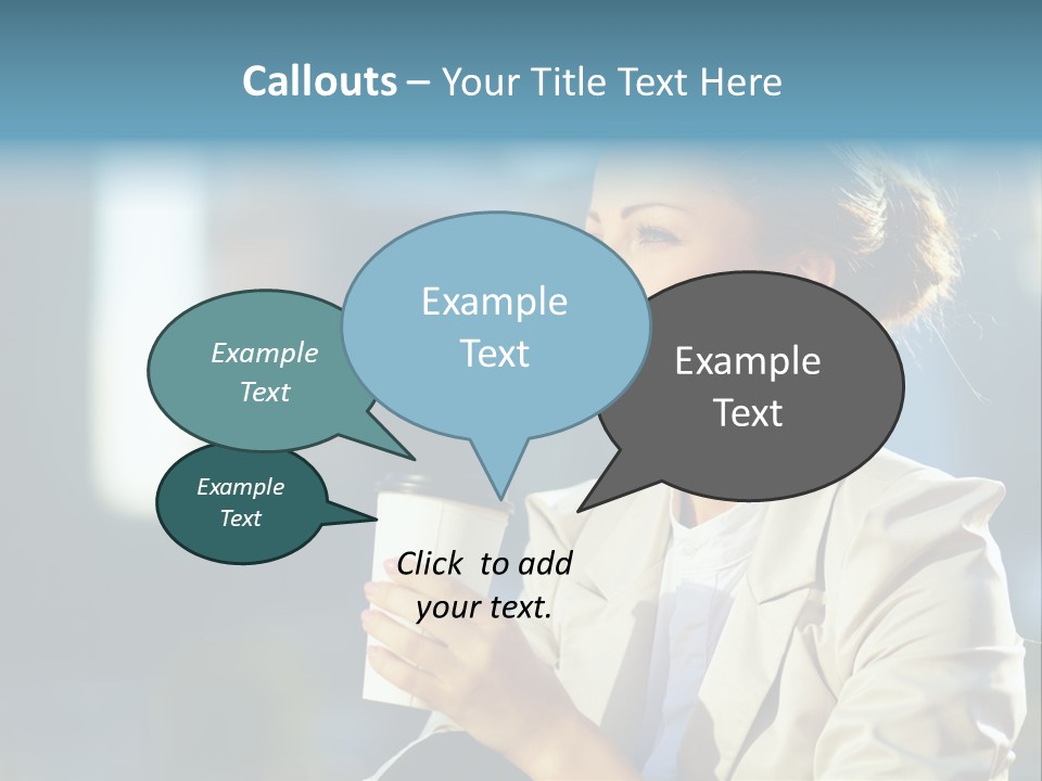 Caucasian Smiling Successful PowerPoint Template