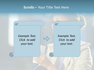Caucasian Smiling Successful PowerPoint Template