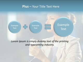 Caucasian Smiling Successful PowerPoint Template