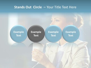 Caucasian Smiling Successful PowerPoint Template