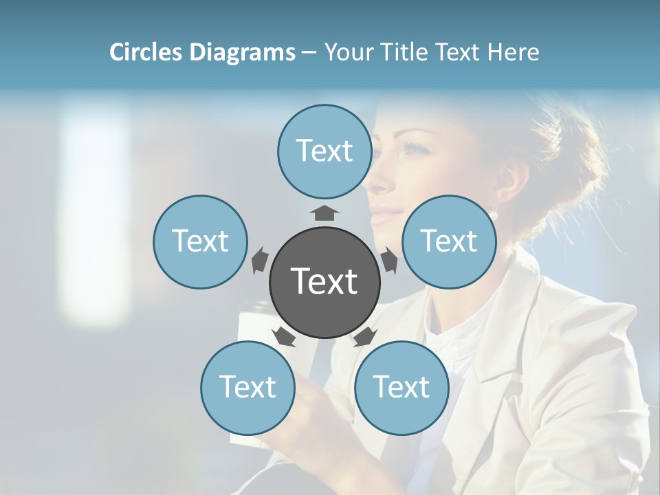 Caucasian Smiling Successful PowerPoint Template