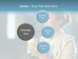 Caucasian Smiling Successful PowerPoint Template