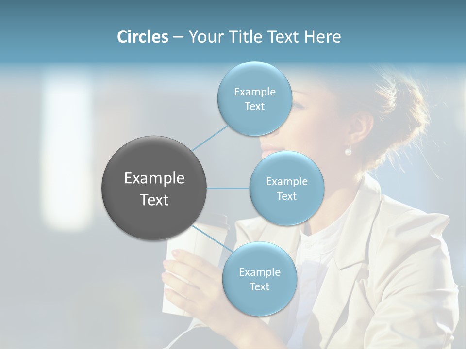 Caucasian Smiling Successful PowerPoint Template