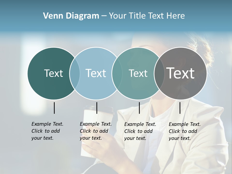Caucasian Smiling Successful PowerPoint Template