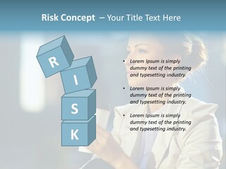 Caucasian Smiling Successful PowerPoint Template