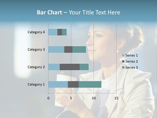 Caucasian Smiling Successful PowerPoint Template