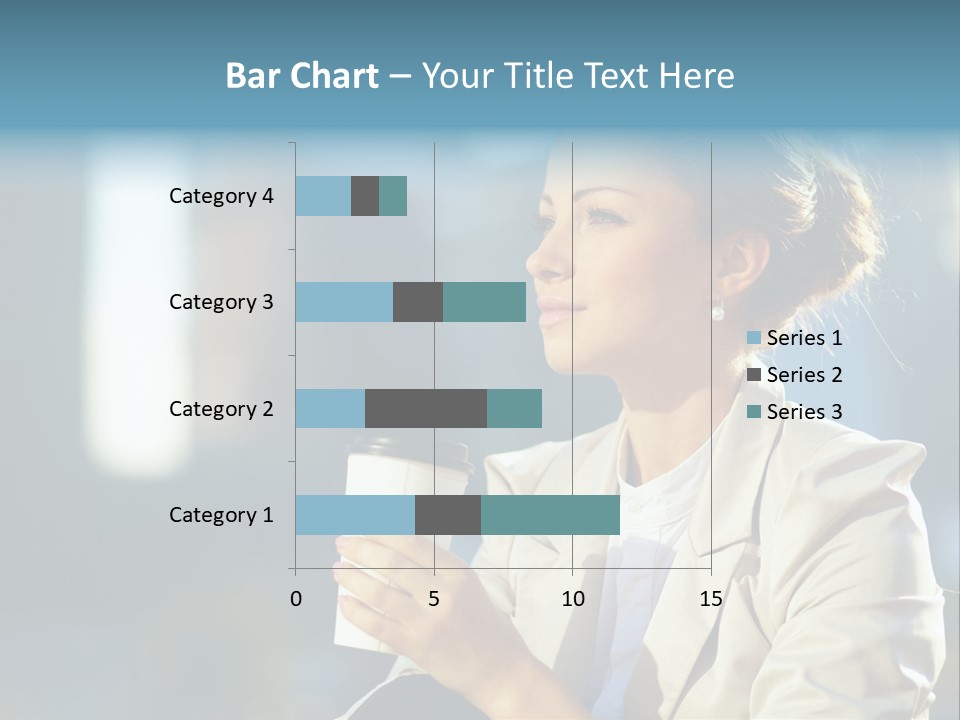 Caucasian Smiling Successful PowerPoint Template