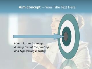 Caucasian Smiling Successful PowerPoint Template