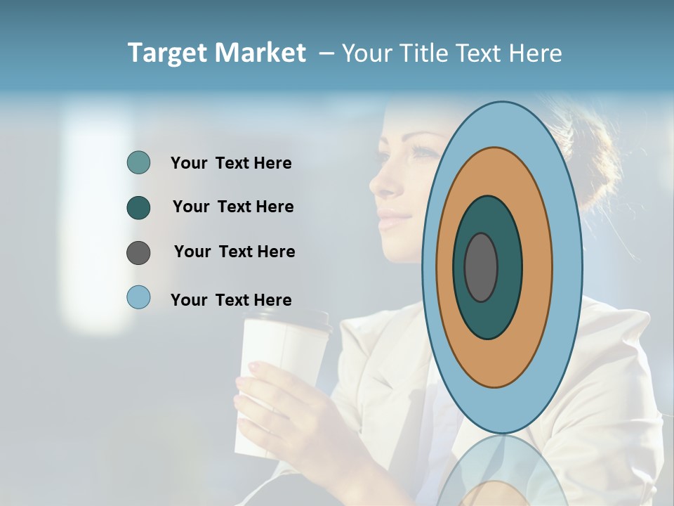 Caucasian Smiling Successful PowerPoint Template