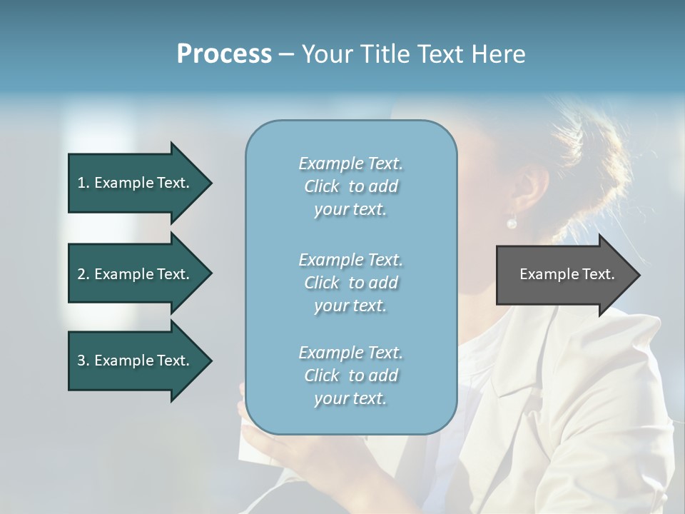 Caucasian Smiling Successful PowerPoint Template