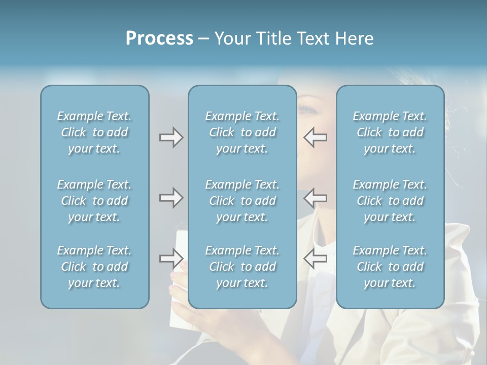 Caucasian Smiling Successful PowerPoint Template