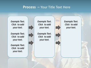 Caucasian Smiling Successful PowerPoint Template