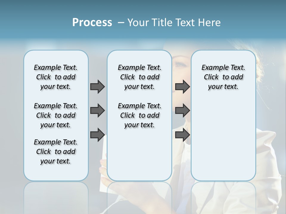 Caucasian Smiling Successful PowerPoint Template
